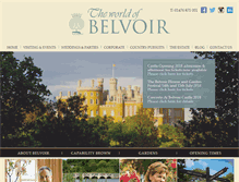Tablet Screenshot of belvoircastle.com
